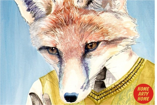 Foxy art prints homeartyhome