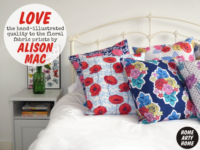 Alison Mac interiors floral fabrics and cushions decor homeartyhome