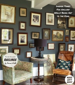 Colour Gallery Walls farrow and ball railings paint