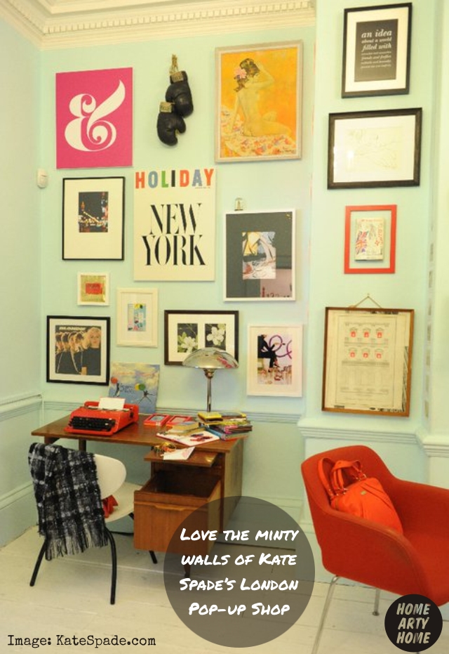 Colour Gallery Walls homeartyhome kate spade london popup shop