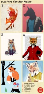 Foxy art prints homeartyhome