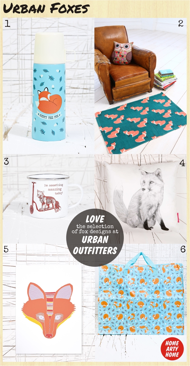 Urban Foxes homeartyhome urban outfitters fox