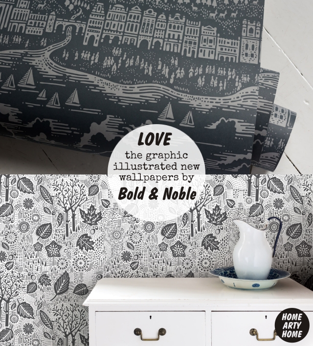 New Wallpapers from Bold & Noble Farrow & Ball and Mini Moderns homeartyhome boldandnoble1