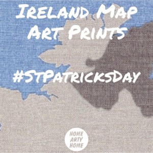 Ireland Map Art Prints homeartyhome
