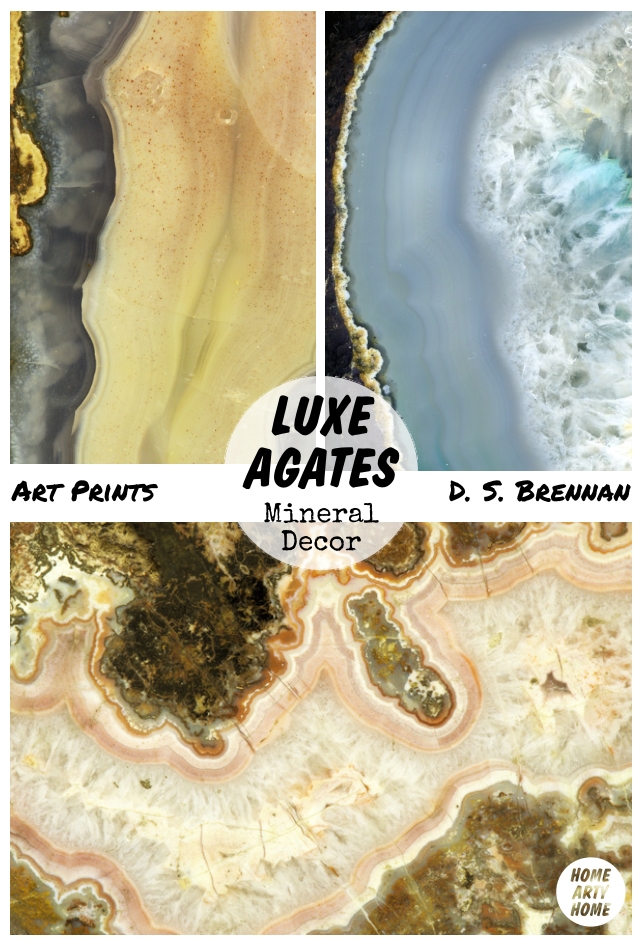 Luxe Agates Mineral Decor homeartyhome ds brennan