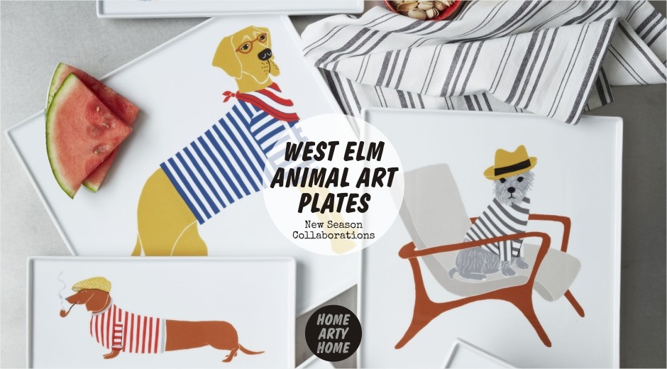 West Elm Animal Art Plates homeartyhome