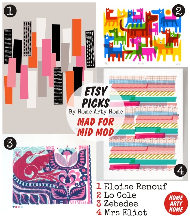 Etsy Picks MAD FOR MID MOD homeartyhome