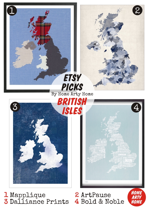 Etsy Picks MAPS homeartyhome