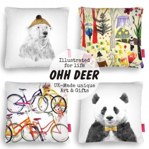 Ohh Deer illustrated for life Uk made art and gifts homeartyhome