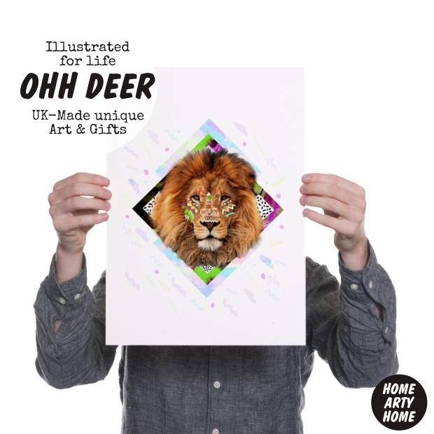 Ohh Deer illustrated for life Uk made art and gifts homeartyhome