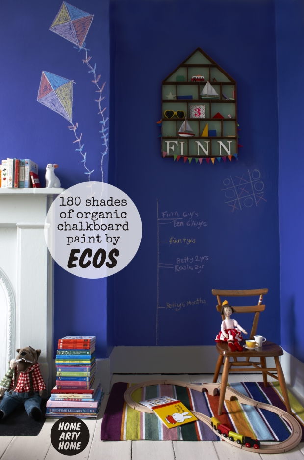 180 shades of Organic Chalkboard Paint by Ecos -Home Arty Home