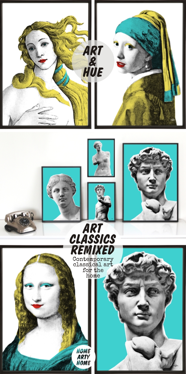 Art classics remixed by ibride mineheart art and hue homeartyhome 3