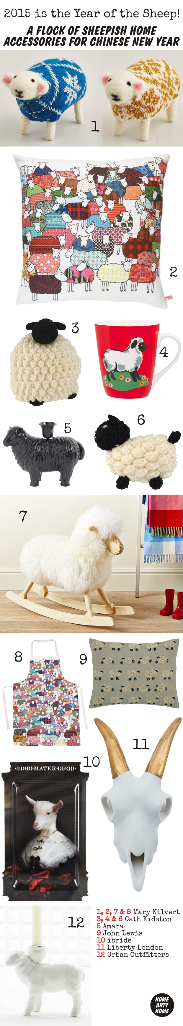 2015 Chinese New Year of the Sheep homeartyhome 1