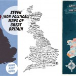 7 (non-political) Map Art Prints of Great Britain