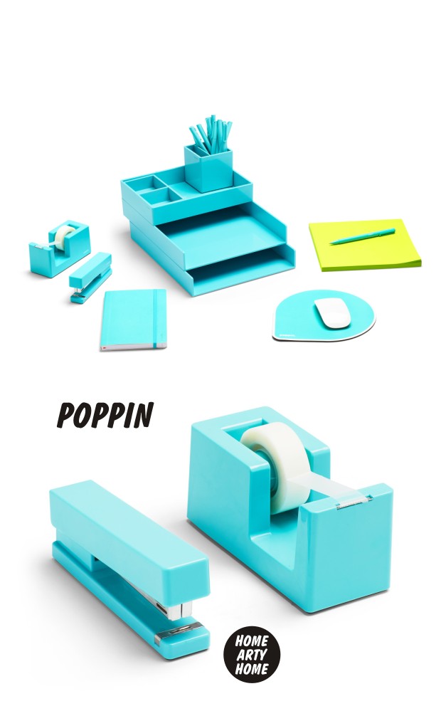 Poppin Tape Dispenser Aqua