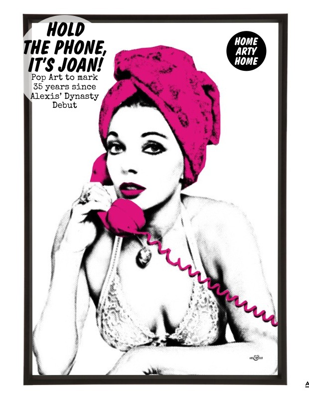 Joan Collins Pop Art by Art & Hue