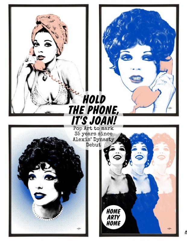 Joan Collins Pop Art by Art & Hue