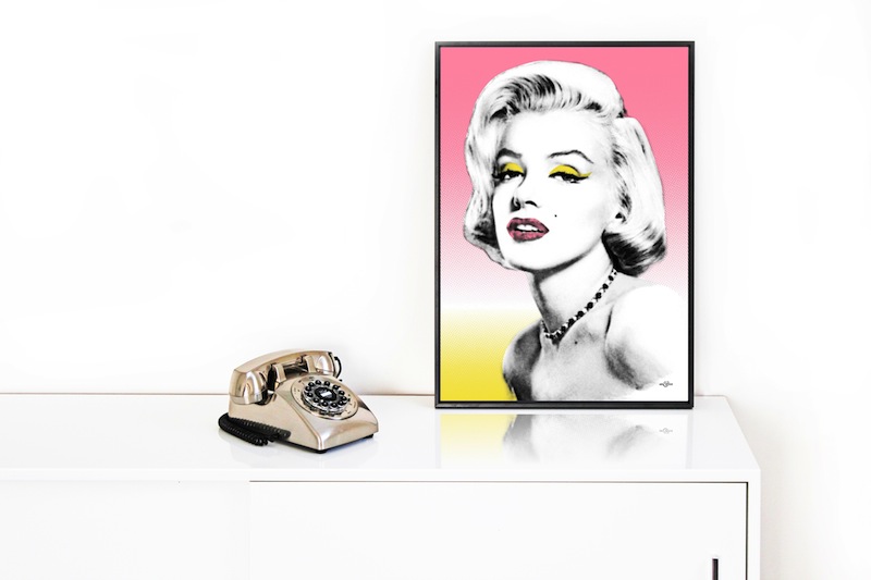 Marilyn pop art by Art & Hue